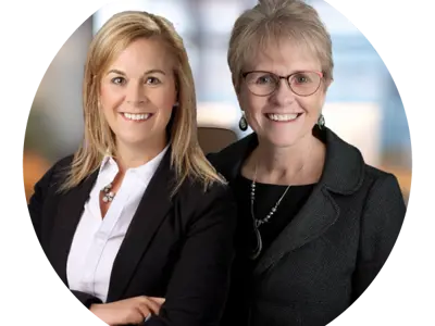 Headshot of Andrea Roberts and Shannon McGavin
